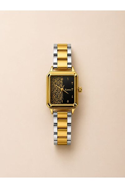 KAREEN Women's Watch Luxury Soft Stainless Steel Square Watch 2 Years Warranty