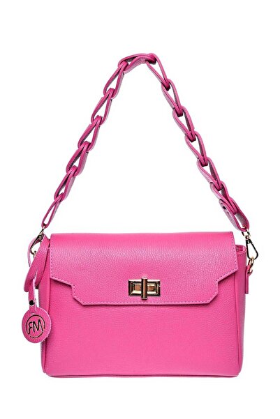 SimpleFind Roberta M Geanta piele -Gabriella-Magenta,Geanta de umar piele nat...