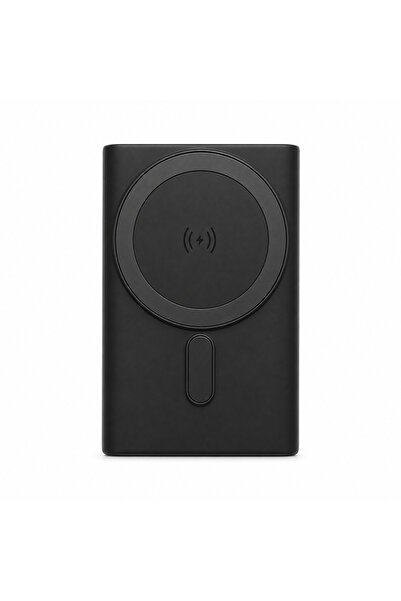 PW-05W Manyetik Kablosuz Powerbank 10.000 mAh – Standlı Taşınabilir Şarj Cihazı – Hızlı Şarj – USB-C – Siyah