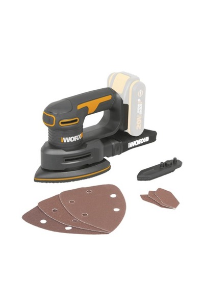 OEM Worx WX822.9 20V ασύρματο τριγωνικό τριβείο, περιλαμβάνονται αξεσουάρ