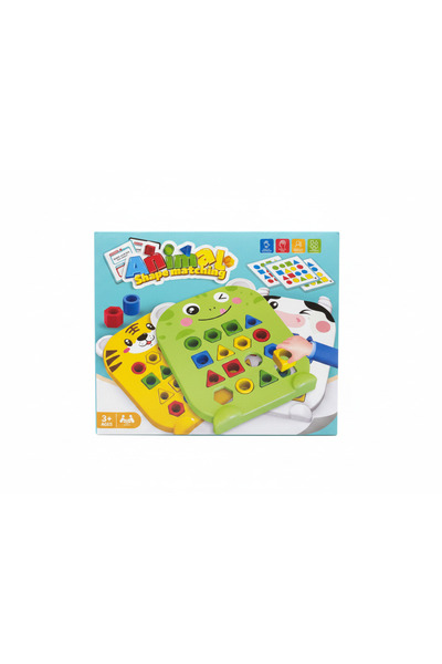 Animal Montessori Shape Sorting & Matching Toy for Kids, Educational Shape Pa...
