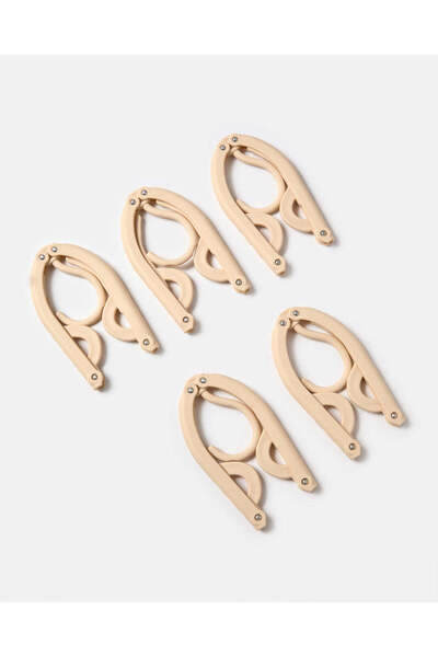 REDTAG Beige Portable And Foldable Hanger Set (5 Piece)