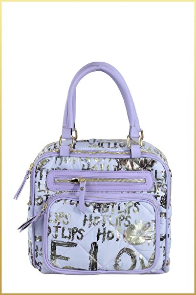 birizmoda Saly Women's Quilted Printed Parachute Fabric Hand and Shoulder Bag...
