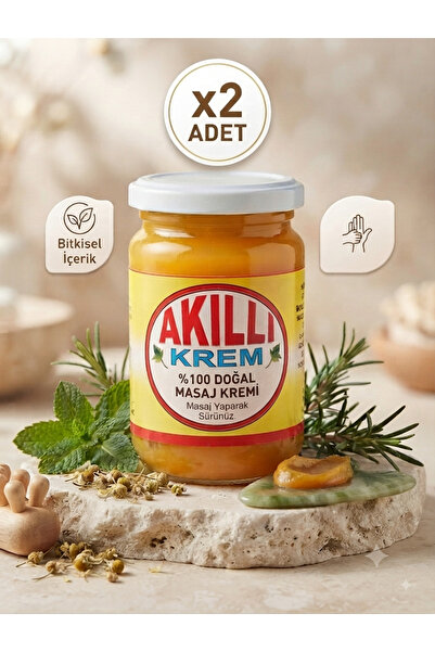 Aktavarium Akıllı Krem %100 Doğal Ağrı ve Masaj Kremi 120 gr x2 Adet