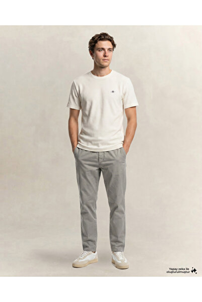 Gant Erkek Gri Regular Fit Jogger Pantolon