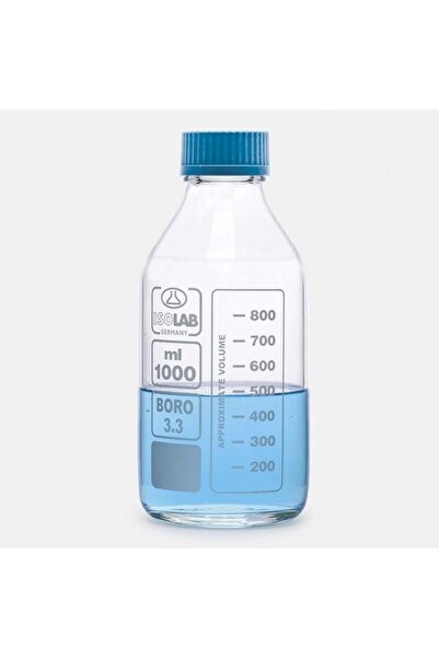 Şişe - ISO - Borosilikat Cam-500 ml ( 1 paket 10 adet) - Şeffaf