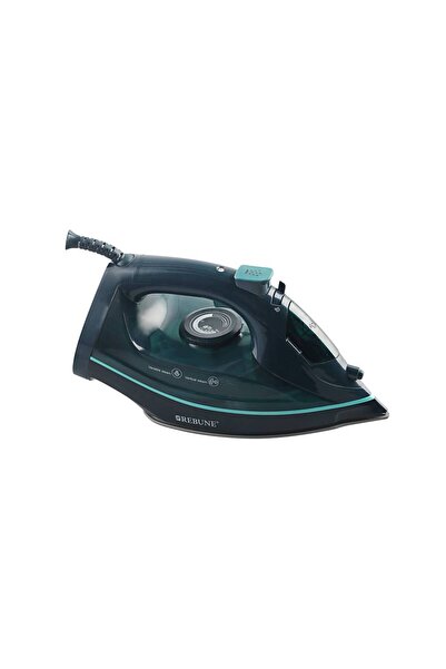 rebune Steam Iron 2400W - 300ml - Black and Green - Model RE-3-065