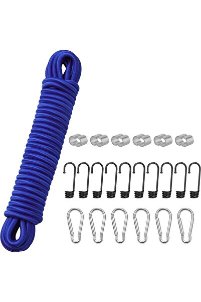 OtherMax Cablu elastic din cauciuc pentru expander, elastic, 8 mm, 10 m, cu c...