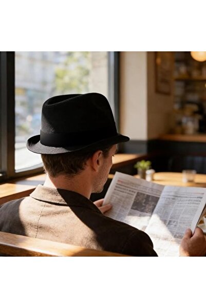 STARSTAR Two elegant unisex fedoras: a classic bowler hat and stylish fedora