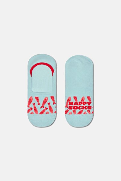 Happy Socks - Blue Fish Patterned Ballerina Socks