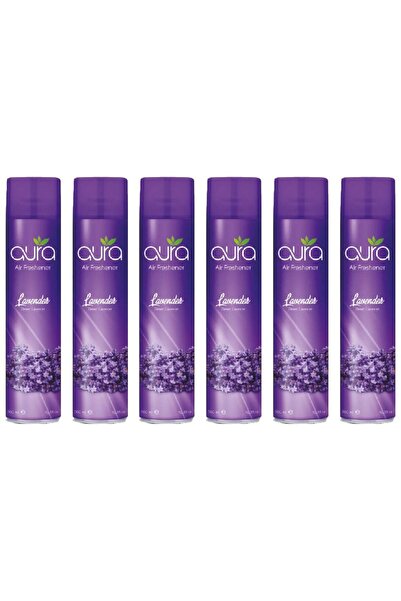 AURA Marketplace Air Freshener Regular - Lavender - 300 Ml - Set of 06