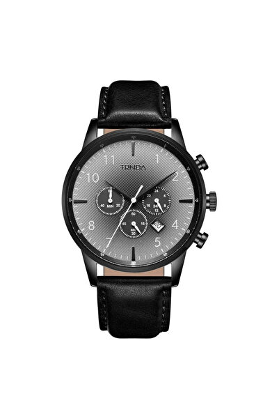 TRNDA Men's Black Stainless Steel Watch, Gradient Dial | Trn-43bk