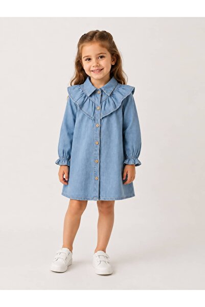 Pollito Girl's Denim Dress