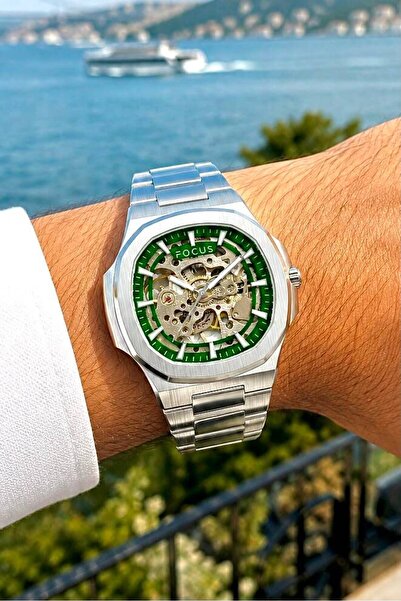 Focus Full Steel Original Automatic Wrist Watch with Box Guaranteed Original