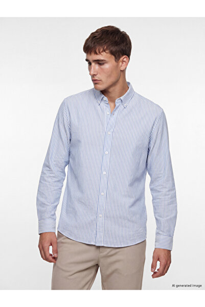 LC Waikiki Regular Fit Striped Dobby Men's Shirt