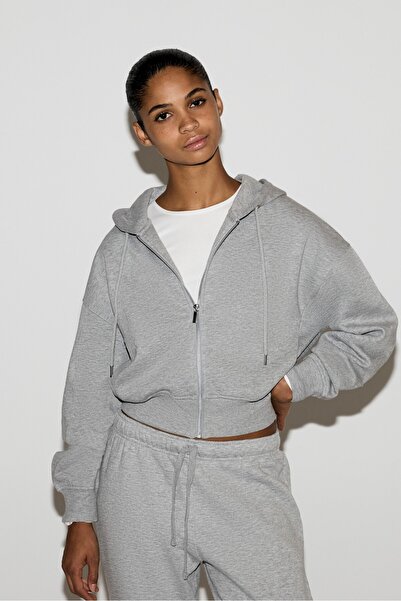 LEFTIES Basic fermuarlı sweatshirt