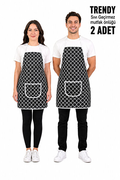 sevilya Trendy 2 Pieces Liquid Waterproof Kitchen Aprons