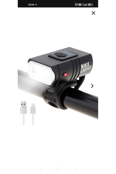 Genel Markalar 1000 Lümen Usb Şarjlı Bisiklet Ön Far Işık Fener Bisiklet Ön LED