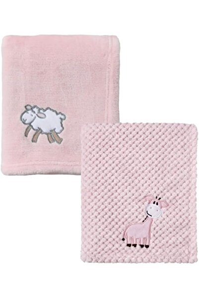 CREVENT 76X102CM Cute Plush Cozy and Warm Fleece Baby Blanket for Girls Infan...