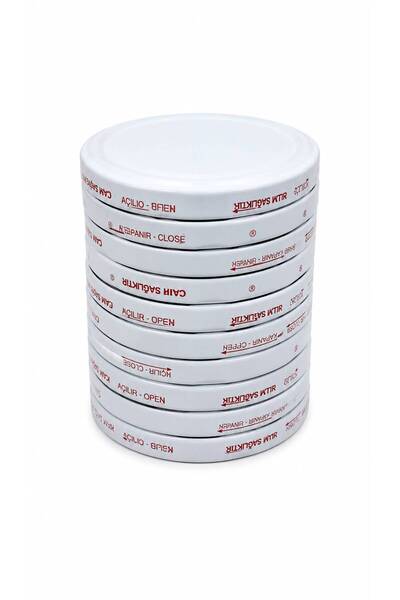 Bay Bozdağ 10 Pcs Glass Jar Lid Pop-Up Screw Cap Jam Pickle Paste Canning Lid