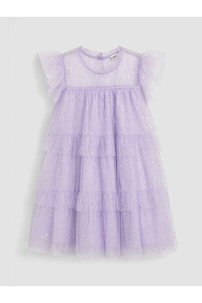 LC Waikiki Trendlucky Girls' Glitter Tutu Dress with Ruffles and a Difference...