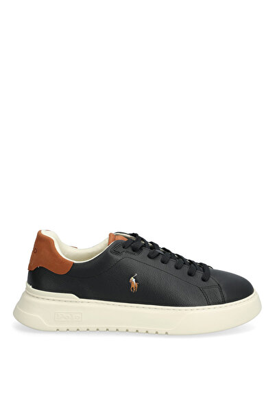 Polo Ralph Lauren Siyah Erkek Sneaker RLITE COURT-SNEAKERS-LOW TOP LACE