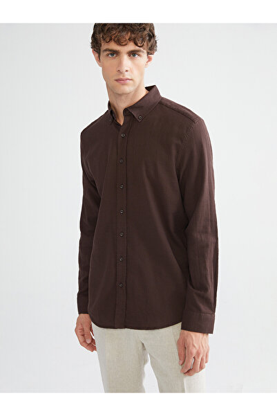 LC Waikiki Peak New Season Regular Fit Long Sleeve Poplin Men's Shirt