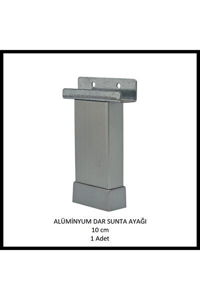 Adilon Alüminyum Dar Sunta, Profil Destek Ayağı, 10 cm, Naturel