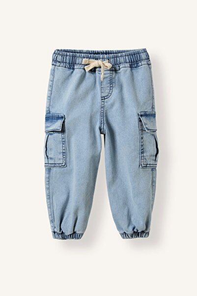 DeFacto Cargo Pocket Elastic Waist Jogger Fit Jean Trousers Baby Boy F3761A526Au