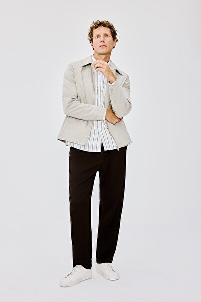 DeFacto Dark Straight Leg Baggy Fit Trousers H4949Ax26Au