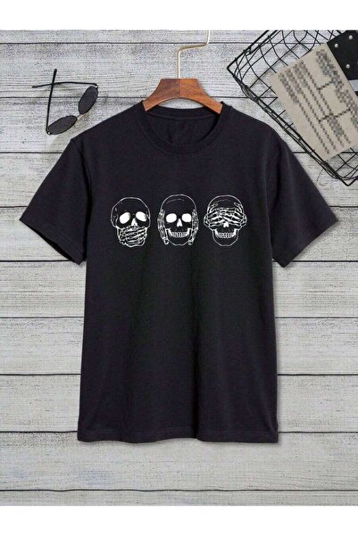 25W Manfinity Dauomo Men Skull Print Tee