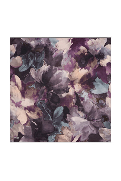 Bursa İpek Purple Aura Pattern Organic Scarf