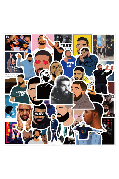 Choice 60PCS 60PCS Singer Drake Stickers Cool Cartoon Decals Toy Scrapbook Lu...