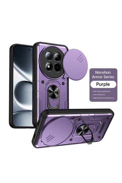 Choice6 Redmi note 15 Pro 5G purple Shockproof Armor Phone Case For Redmi Not...