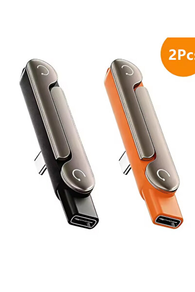 Choice3 2pcs 240W USB C Built-in Stand Adapter Multi-function Foldable Conver...