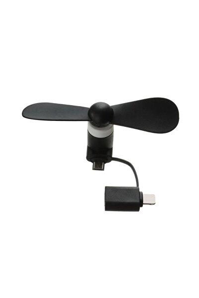 Choice black 2in1 Mini Portable Mobile Phone Fan Cooler For Android For IPhon...