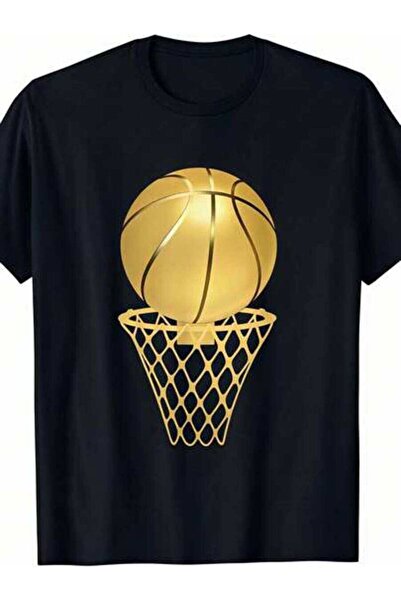 kai22 ملابس صيفية للرجال، تي شيرت كلاسيكي مضحك برسومات Golden Hoop، فضفاض وقا...