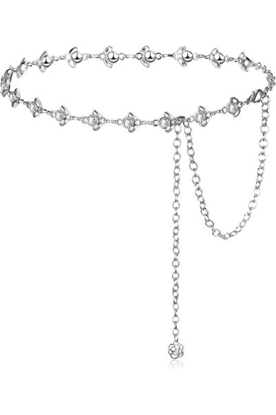 STARSTAR Women's elegant chain belt crystals/rhinestones for dress/suit.