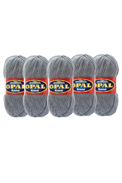 OPAL Кристална фиброва прежда, комплект от 5 броя, 100 гр, 450 м – Фибър за б...