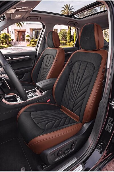 Panda Kılıf Panda Premium Verona Series Velvet and Leather Fabric Car Seat Co...