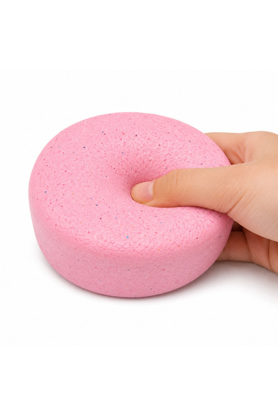 SHOP LIKE A PRO Toast Rotund Squishy Slow Rise, 10 cm, Super Moale, Jucărie A...