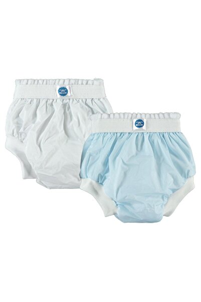 Kujju 1 Beden Düz Alıştırma Külodu 2li (10-14 kg) - Mavi