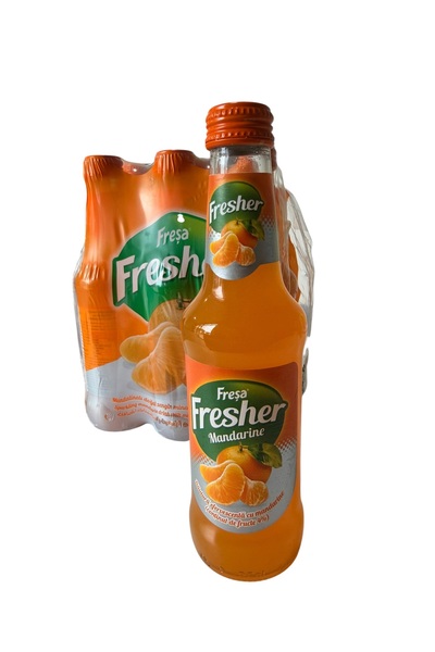 FREŞA 6 x250ml Fresa Fresher Bautura carbogazoasa, aroma mandarine
