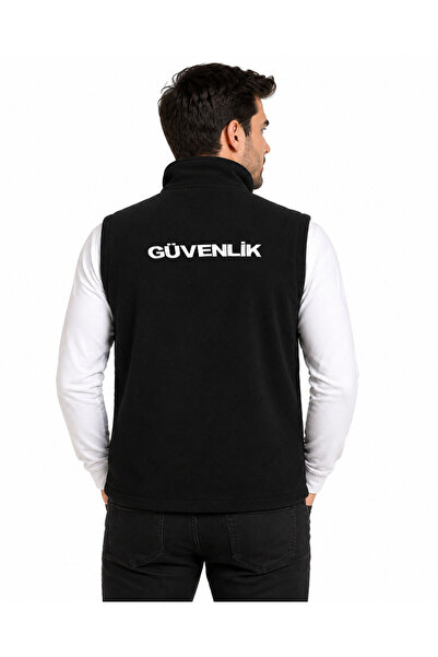 ARTHUR Kışlık Erkek Yazı Nakış İşlemeli 3 Cepli Polar Özel Güvenlik Yeleği