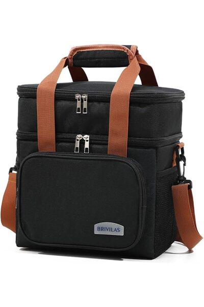 GENERAL Lunch Bag for Women Men,Expandable Double Deck Durable Lunch Box for ...