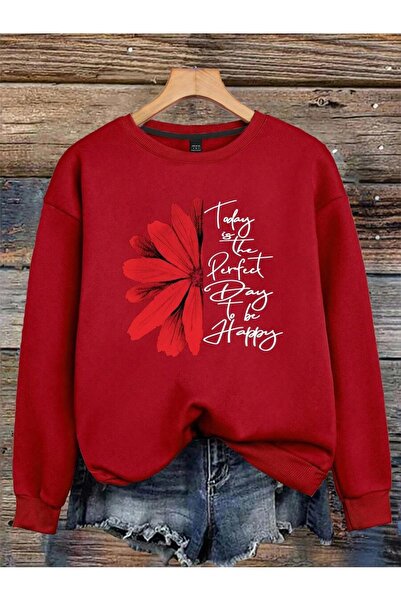 uyguntarz Unisex Today Is the Perfect Design Printed Crew Neck Sweatshirt