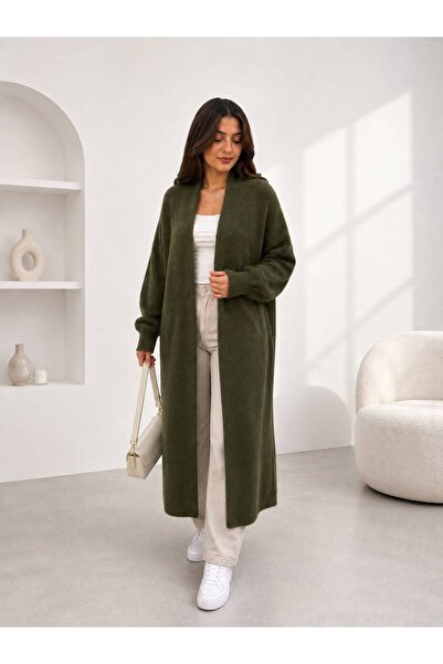 Sfg Life Moda Γυναικείο Πλεκτό Κολάρο oversized και Ζακέτα με Τρίχες Με Μπατζ...