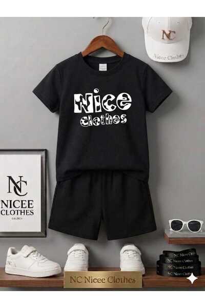 Leto Lykia Summer Children's T-Shirt Shorts Unisex (Benekli̇ Nice Clothes Pri...