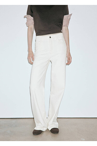MANGO Woman Danila wide leg yüksek belli jean