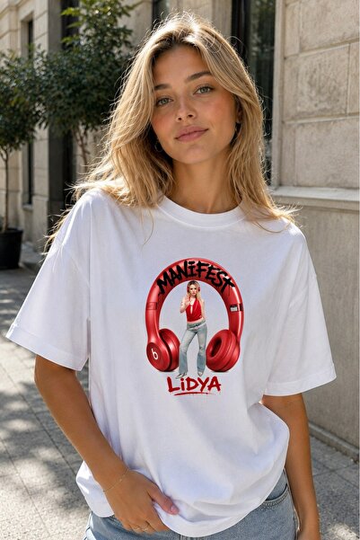 Madbomb Moda MANİFEST ÖZEL KULAKLIK TASARIM T-SHIRT LİDYA
